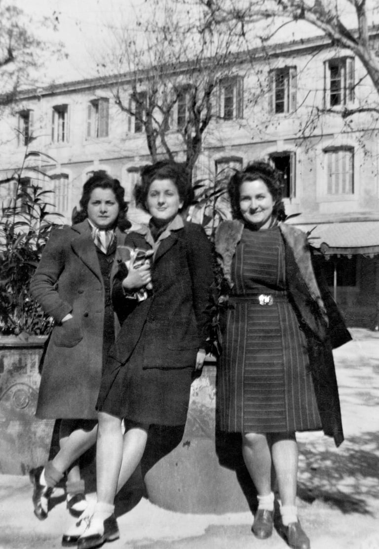 Le trio au Lycée Clemenceau - photo d'archive